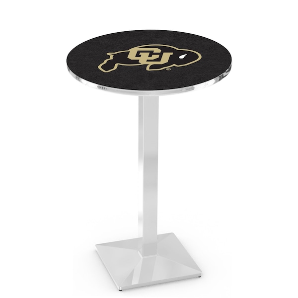 42" Chrome Colorado Pub Table